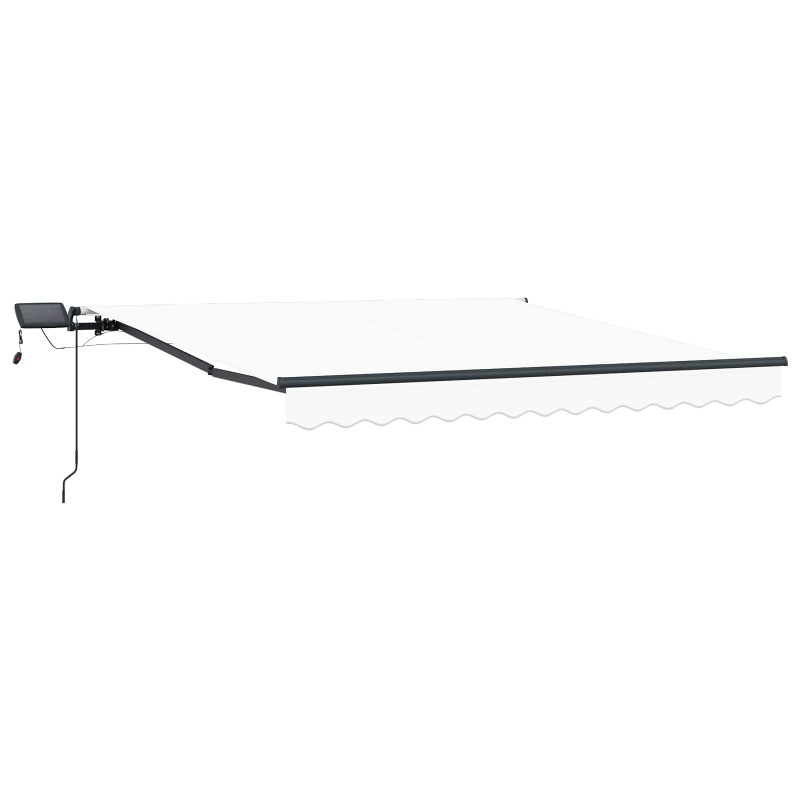 Vidaxl inklapbaar zonnescherm wit 300 x 250 cm stof