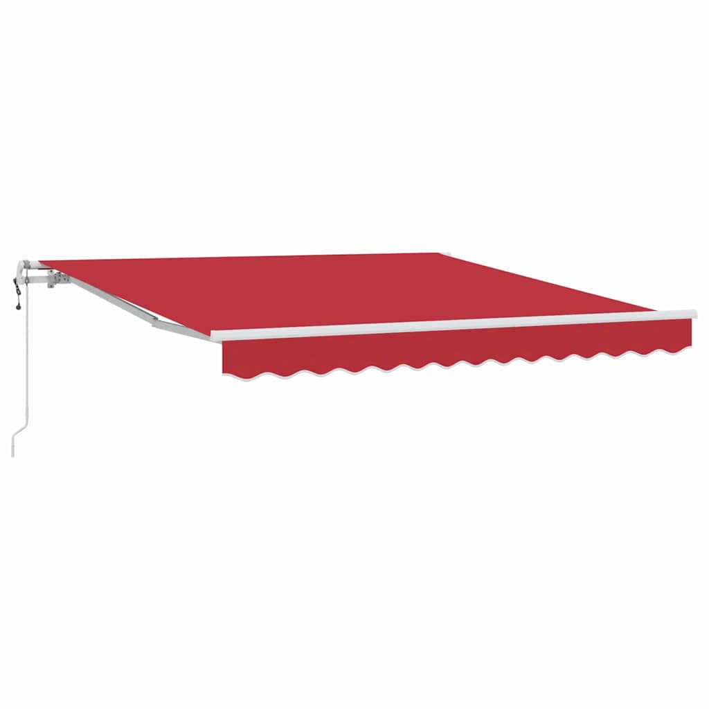 Vidaxl inklapbaar zonnescherm rood 300 x 250 cm stof