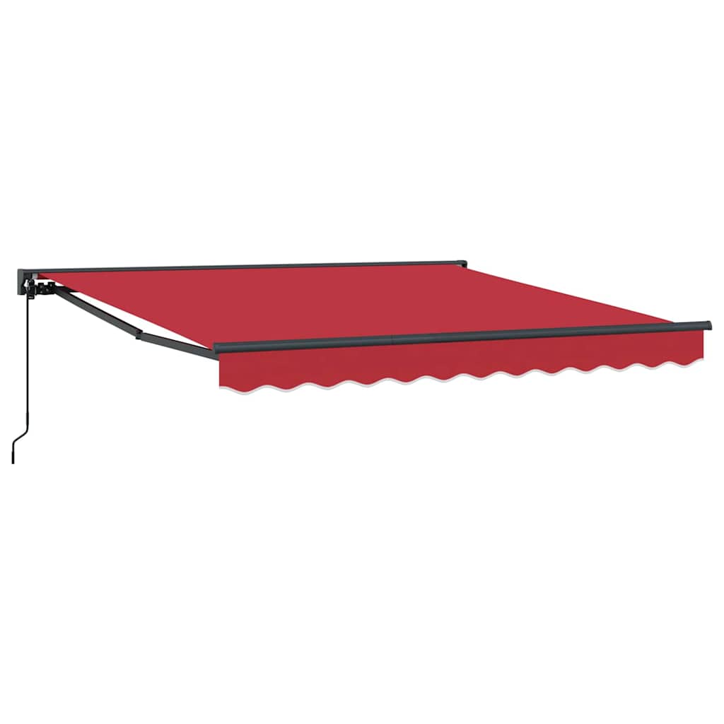 Vidaxl inklapbaar zonnescherm rood 300 x 250 cm polyester en metaal