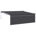 Vidaxl inklapbaar zonnescherm geel en wit 350 x 250 cm