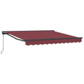 Vidaxl inklapbaar zonnescherm bordeauxrood 350 x 250 cm