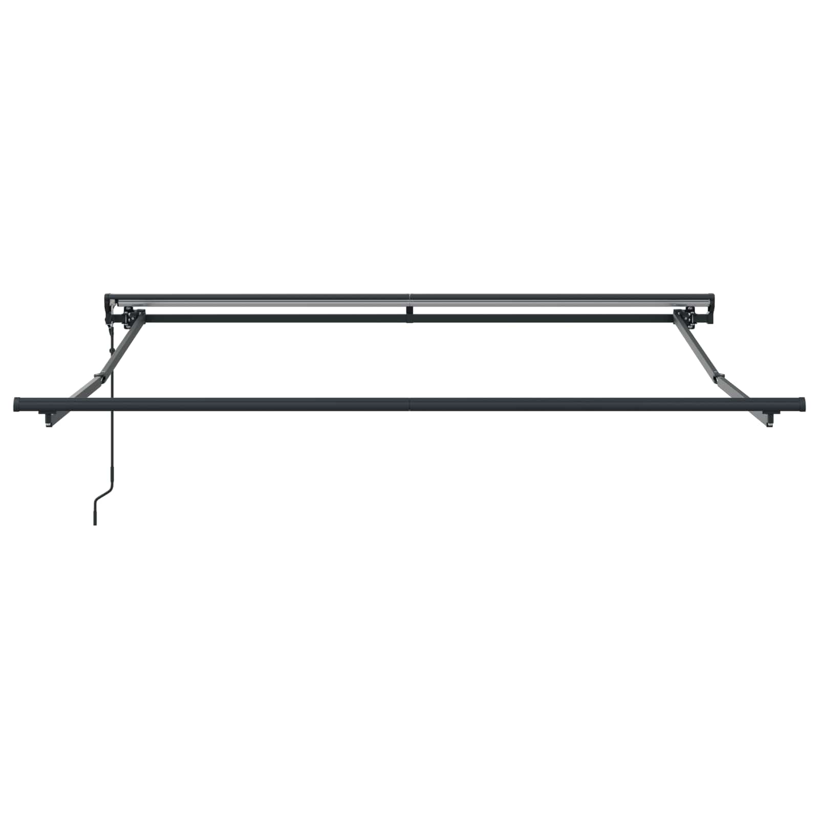 Vidaxl inklapbaar zonnescherm bordeauxrood 350 x 250 cm