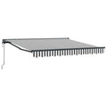 Vidaxl inklapbaar zonnescherm antraciet en wit 350 x 250 cm