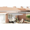 Vidaxl uitschuifbare luifel lichtgrijs 350 x 250 cm