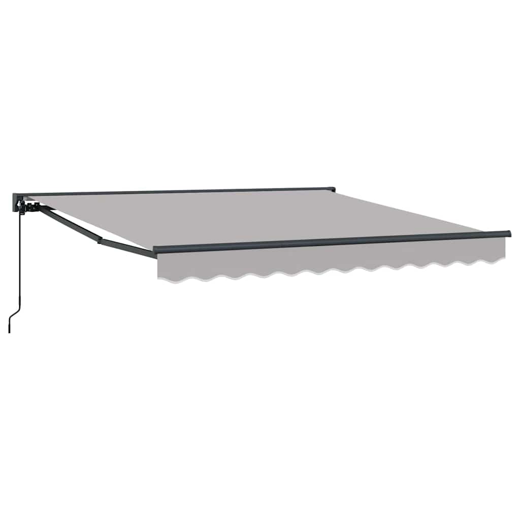 Vidaxl zijde frame lichtgrijs 350 x 250 cm polyester met pu-coating