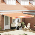 Vidaxl inklapbaar zonnescherm geel en oranje 400 × 300 cm
