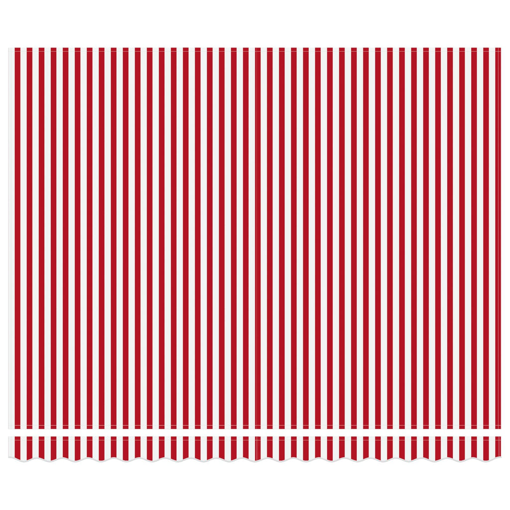 Vidaxl inklapbaar zonnescherm rood en wit 400 × 300 cm