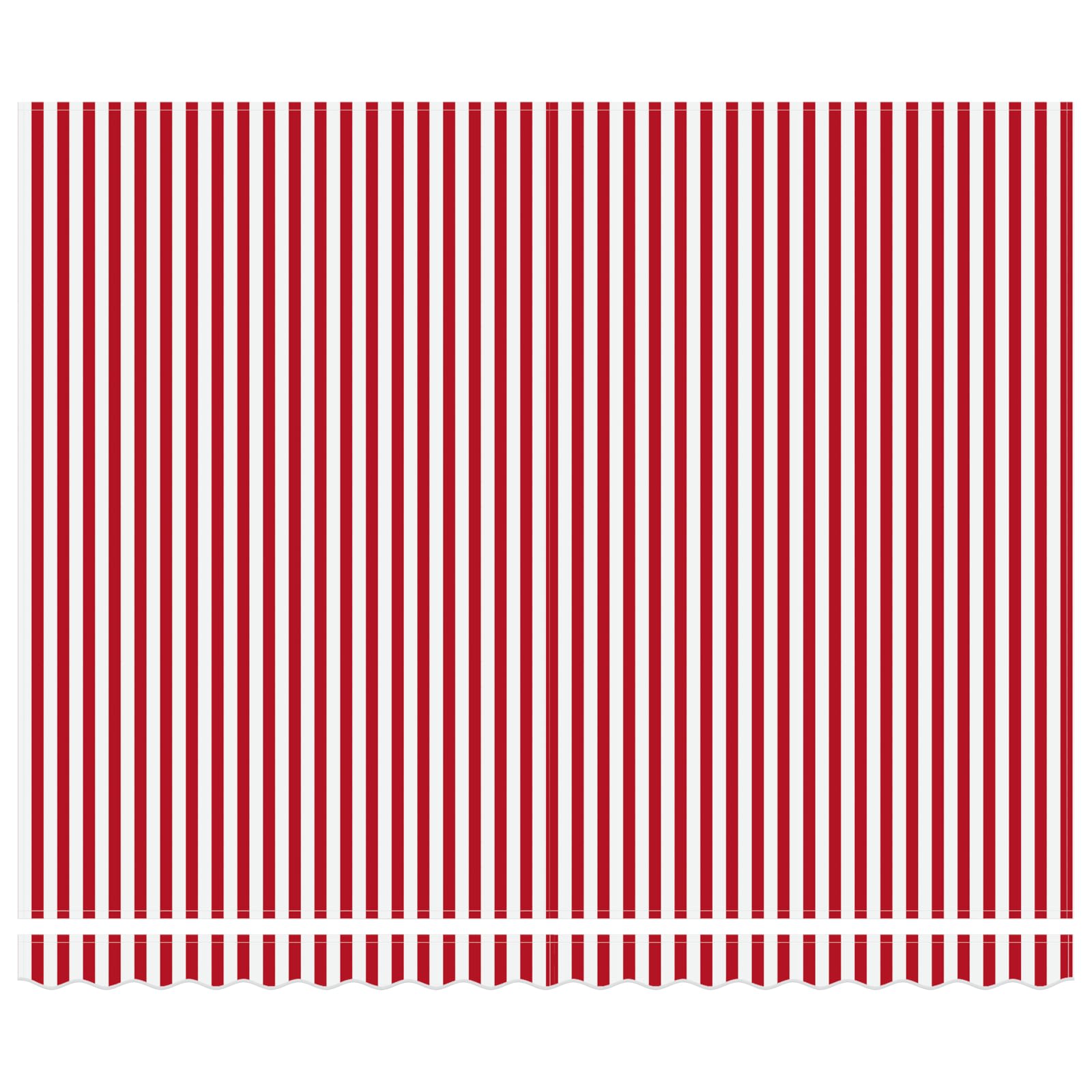Vidaxl inklapbaar zonnescherm rood en wit 400 × 300 cm