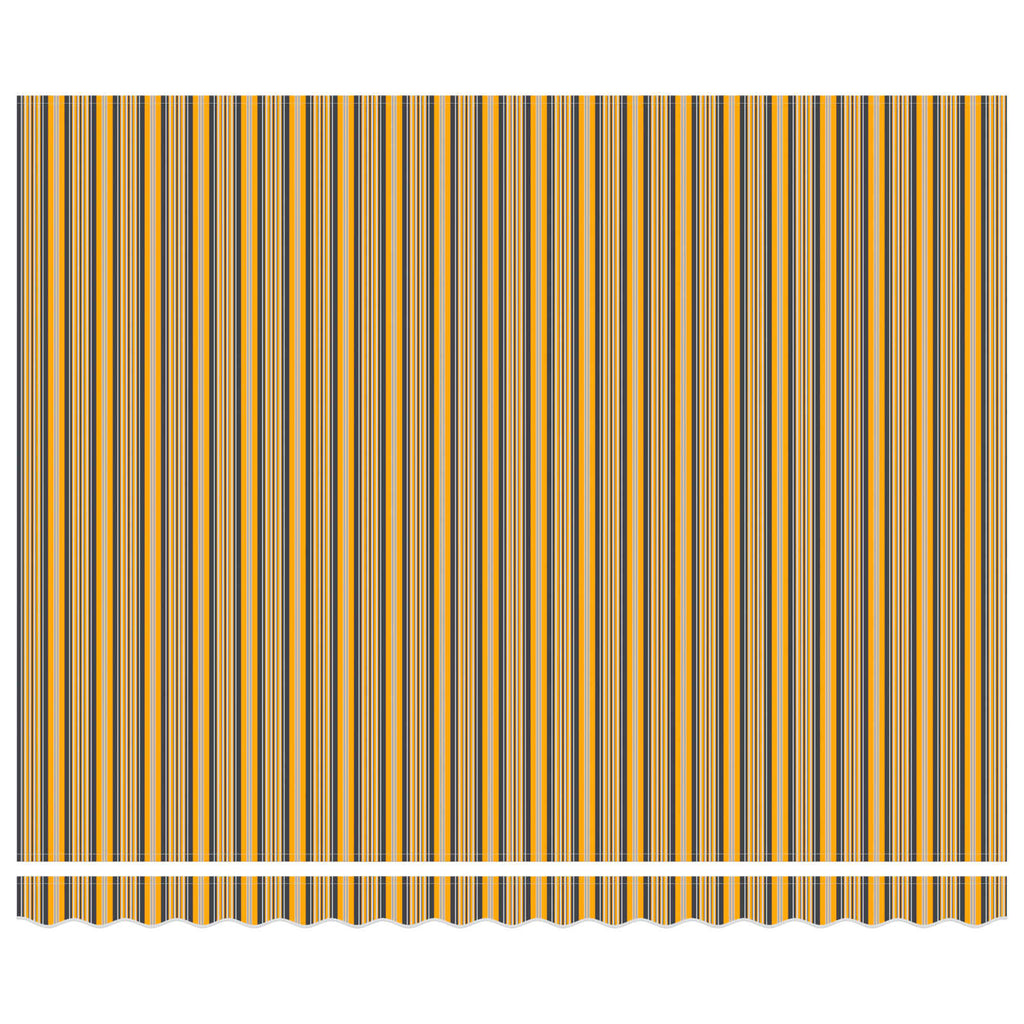 Vidaxl inklapbaar zonnescherm geel en grijs 400 × 300 cm