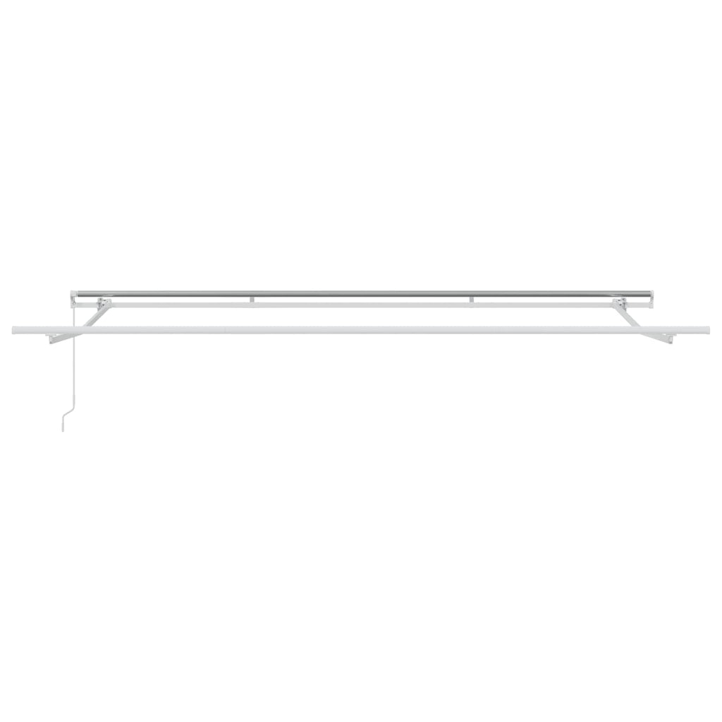 Vidaxl inklapbaar zonnescherm wit 400 × 300 cm polyester en aluminium