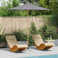 Vidaxl tuinparasol rond ø 270 x 260 cm bamboe donkergrijs