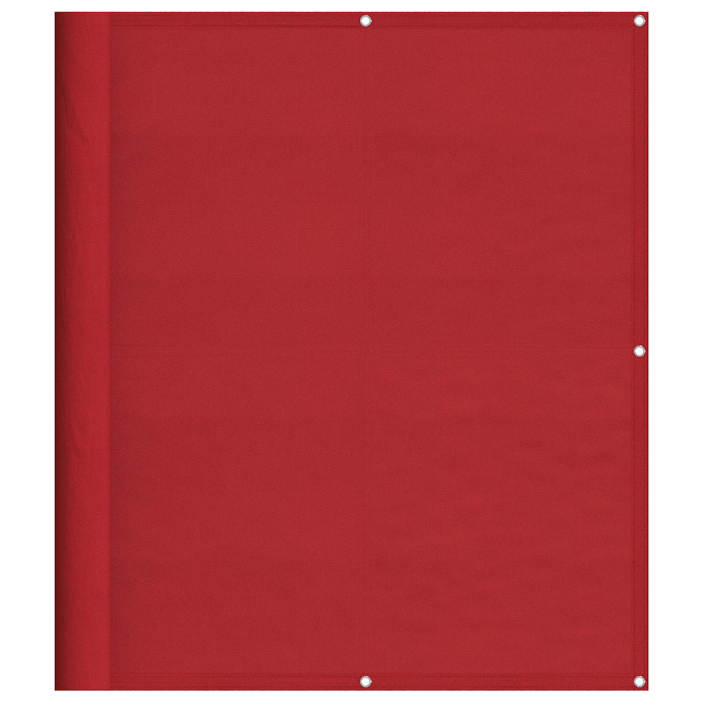 Vidaxl balkonscherm rood 120x1000 cm 100% polyester oxford