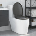 Vidaxl toiletzitting antraciet 47 x 37 x 4 cm duroplast
