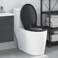 Vidaxl toiletzitting zwart 47 x 37 x 4 cm duroplast