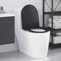 Vidaxl toiletzitting zwart 47 x 36 x 3,4 cm duroplast