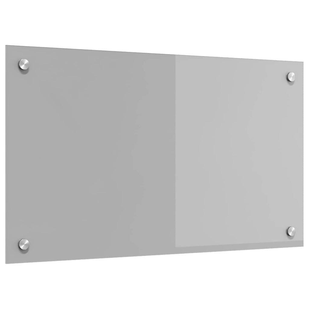 Vidaxl keuken spatscherm lichtgrijs 70 x 40 cm gehard glas