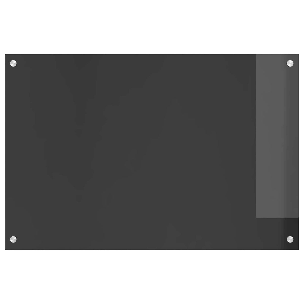 Vidaxl keukenachterwand donkergrijs 90 x 60 cm gehard glas
