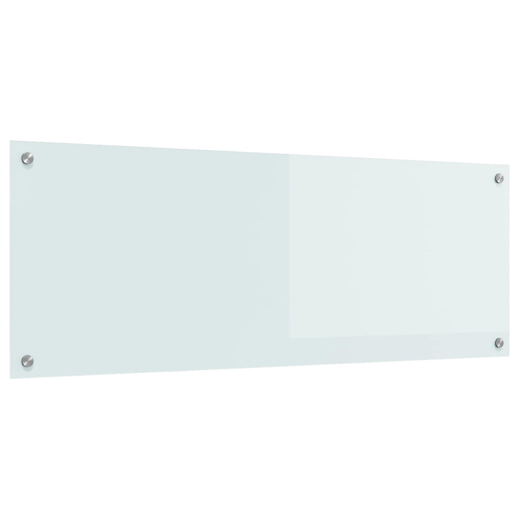 Vidaxl keuken spatscherm wit 110 x 40 cm gehard glas