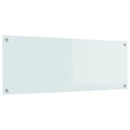 Vidaxl keuken spatscherm wit 110 x 40 cm gehard glas
