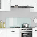 Vidaxl keuken spatscherm wit 120 x 40 cm gehard glas