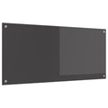 Vidaxl keuken spatscherm donkergrijs 110 x 50 cm gehard glas