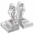 Vidaxl boekensteunen 2 pcs zilver 12 x 9 x 19 cm aluminium