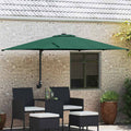Vidaxl tuinparasol groen 248,5 x 247,5 x 160 cm polyester en staal