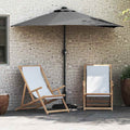 Vidaxl tuinparasol antraciet 294 x 150 x 223 cm polyester en staal