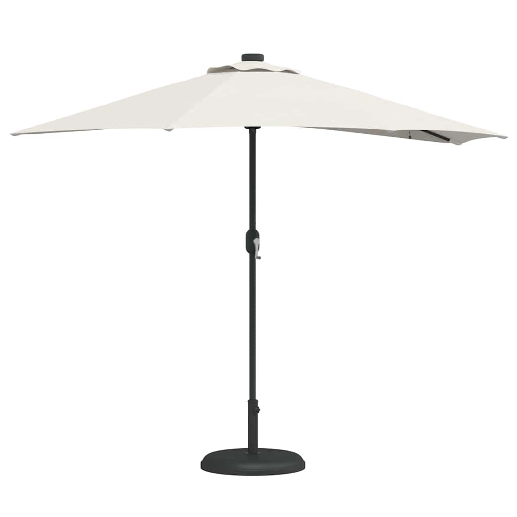 Vidaxl tuinparasol zand 294 x 150 x 224 cm polyester en staal