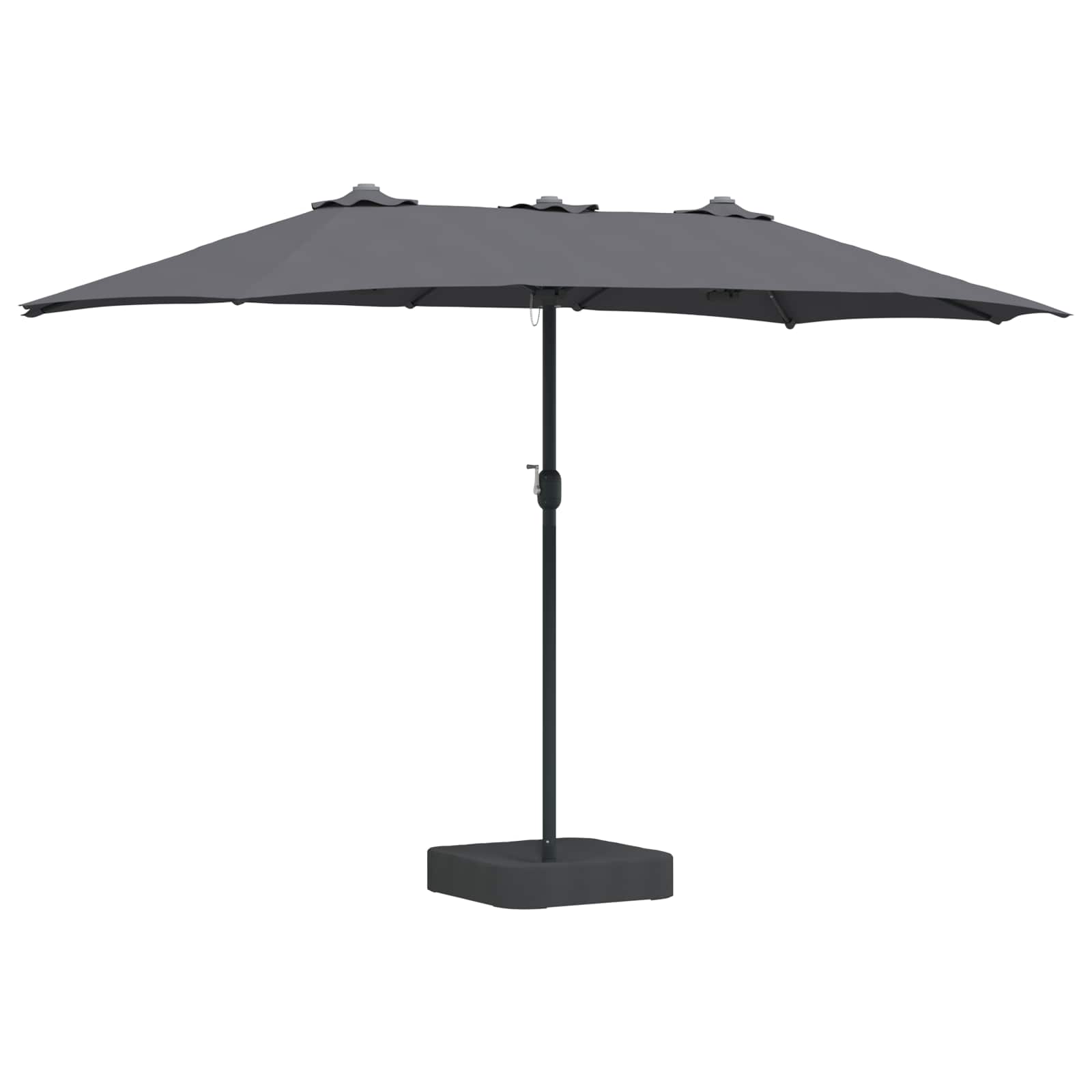 Vidaxl tuinparasol antraciet 385 x 209 x 244 cm polyester