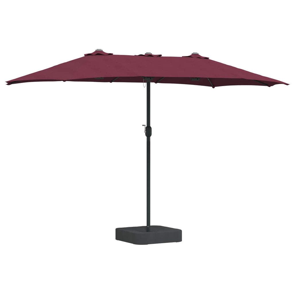 Vidaxl tuinparasol bordeaux rood 385 x 209 x 244 cm polyester