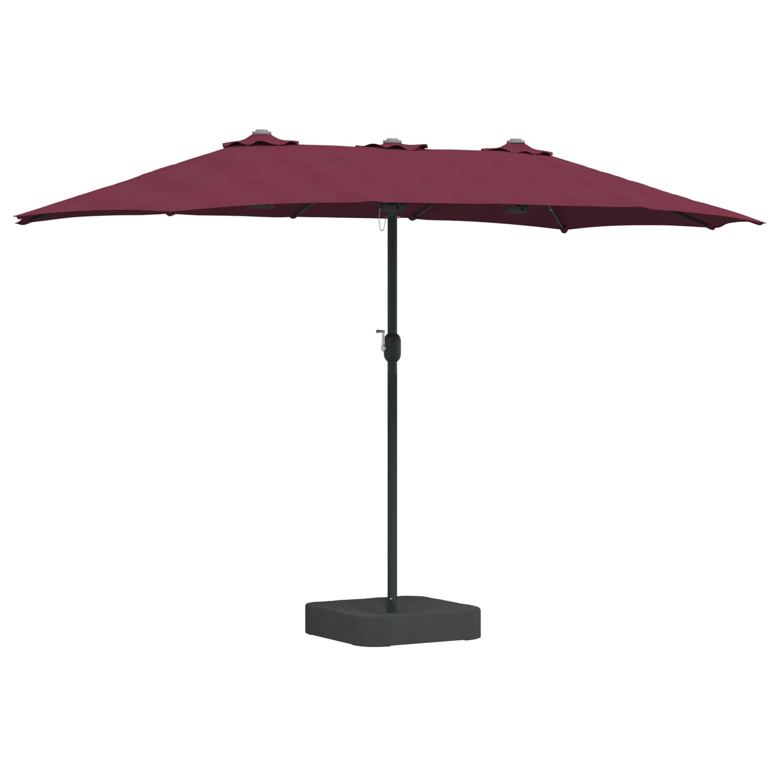 Vidaxl tuinparasol bordeaux rood 385 x 209 x 244 cm polyester