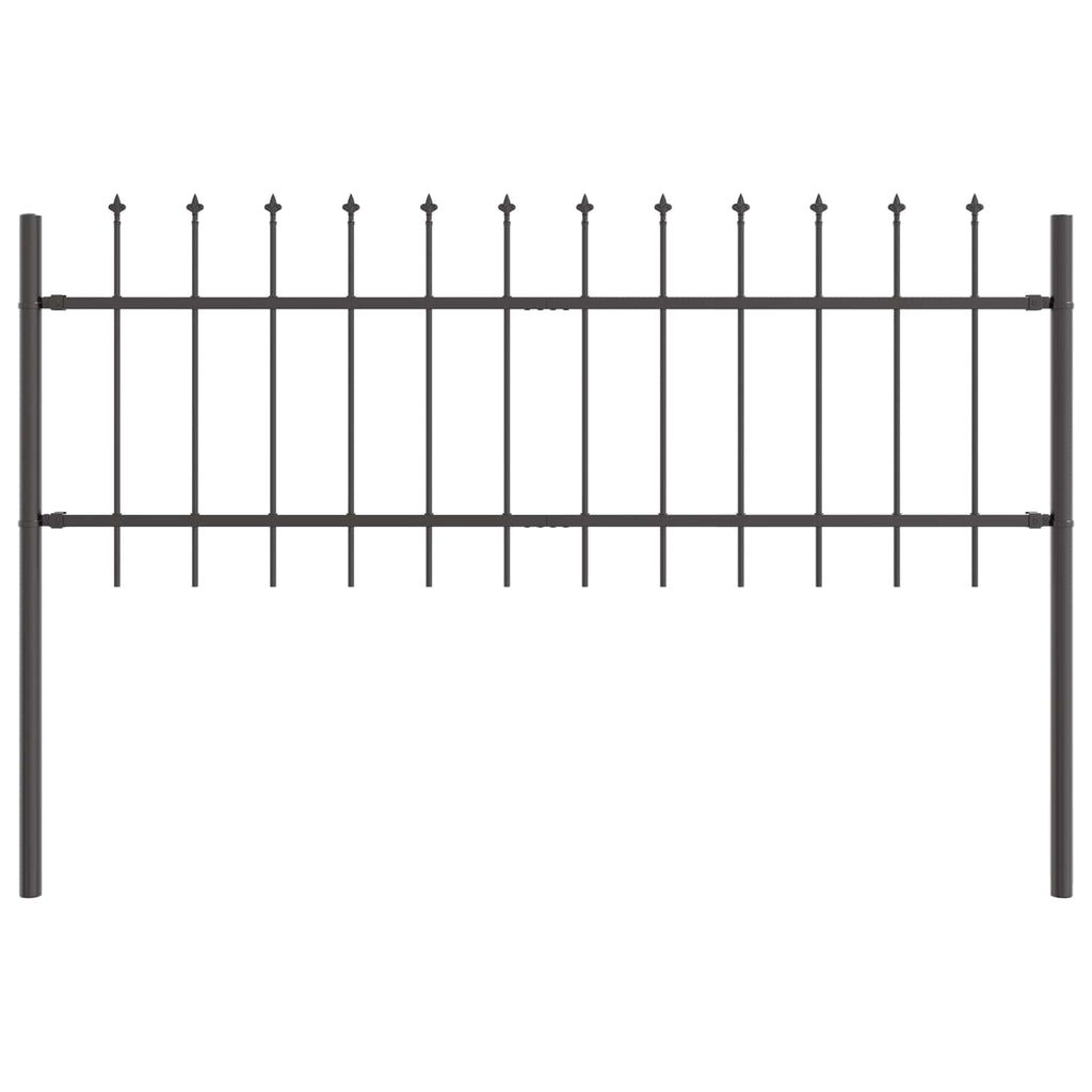 Vidaxl tuinhek 2 pcs grijs 3,4 x 0,6 m poedercoating staal