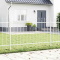 Vidaxl tuinhek 3 pcs wit 5,1 x 1,2 m poedercoating staal