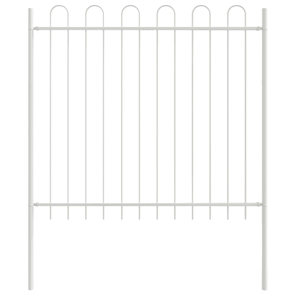Vidaxl tuinhek 3 pcs wit 5,1 x 0,8 m poedercoating staal