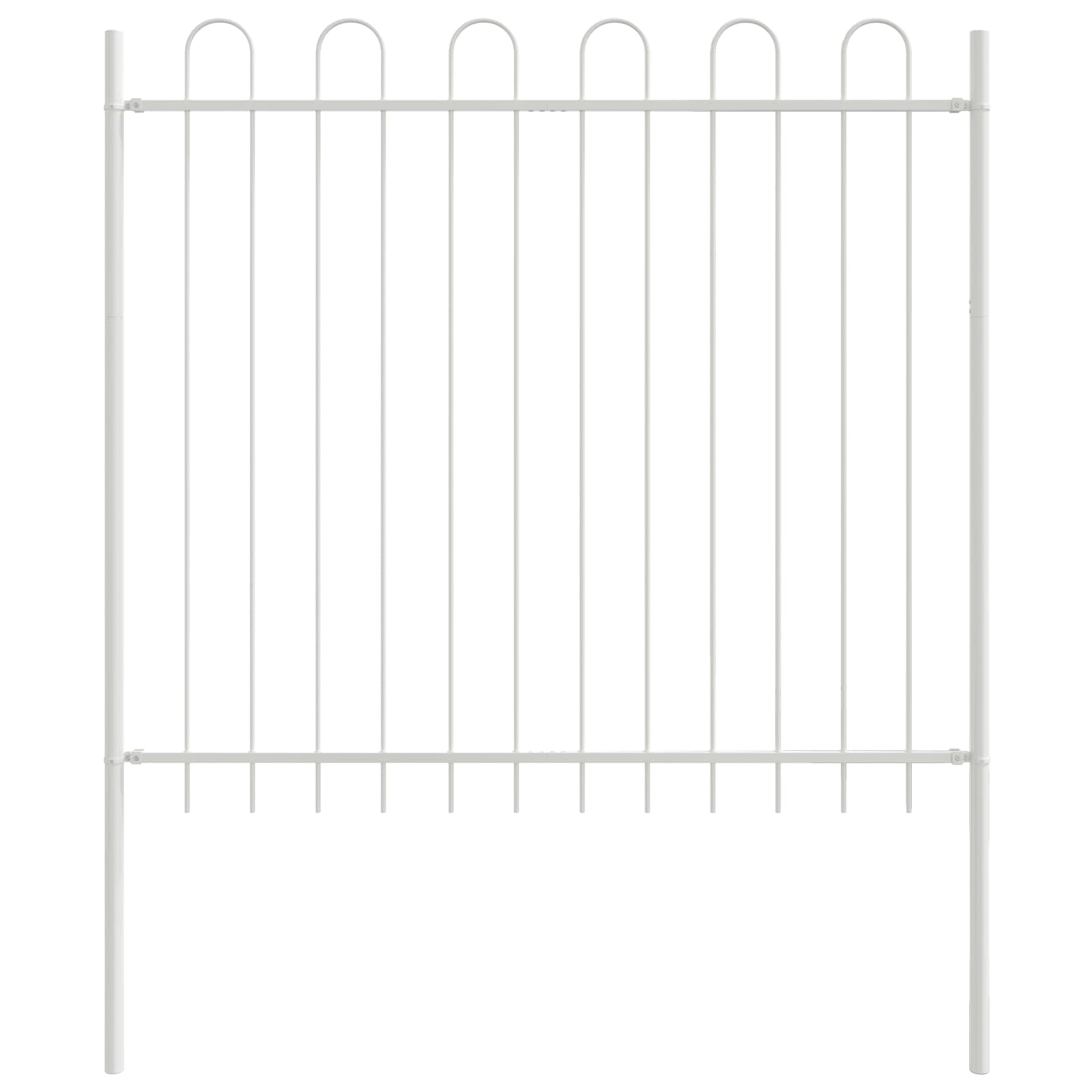 Vidaxl tuinhek 4 pcs grijs 6,8 x 0,6 m poedercoating staal