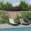 Vidaxl parasol zwart 352 x 251 x 265 cm polyester en aluminium