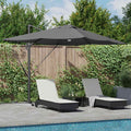 Vidaxl parasol antraciet 351 x 250 x 253 cm polyester en aluminium