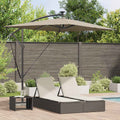 Vidaxl parasol taupe 294 x 200 x 270 cm polyester en aluminium