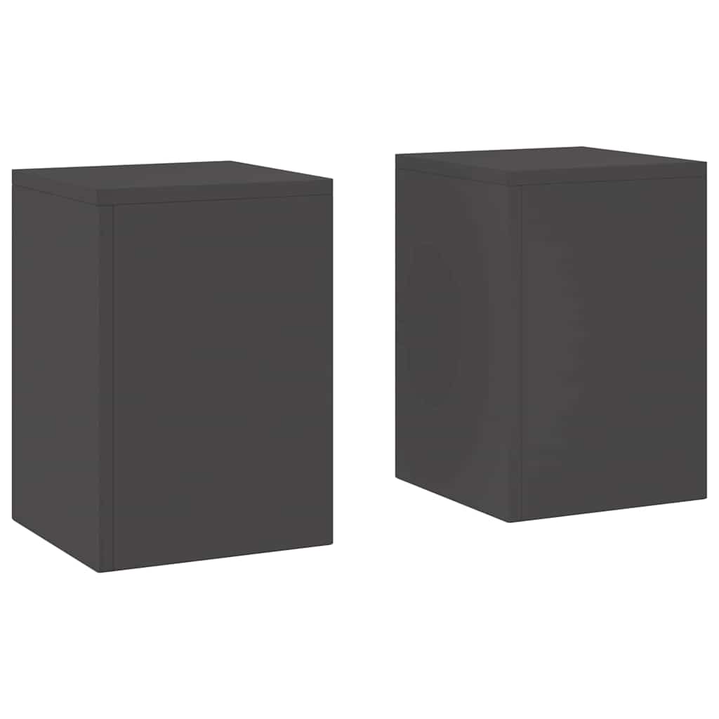 Vidaxl plantenstandaard 2 st zwart 24 x 24 x 35 cm koudgewalst staal