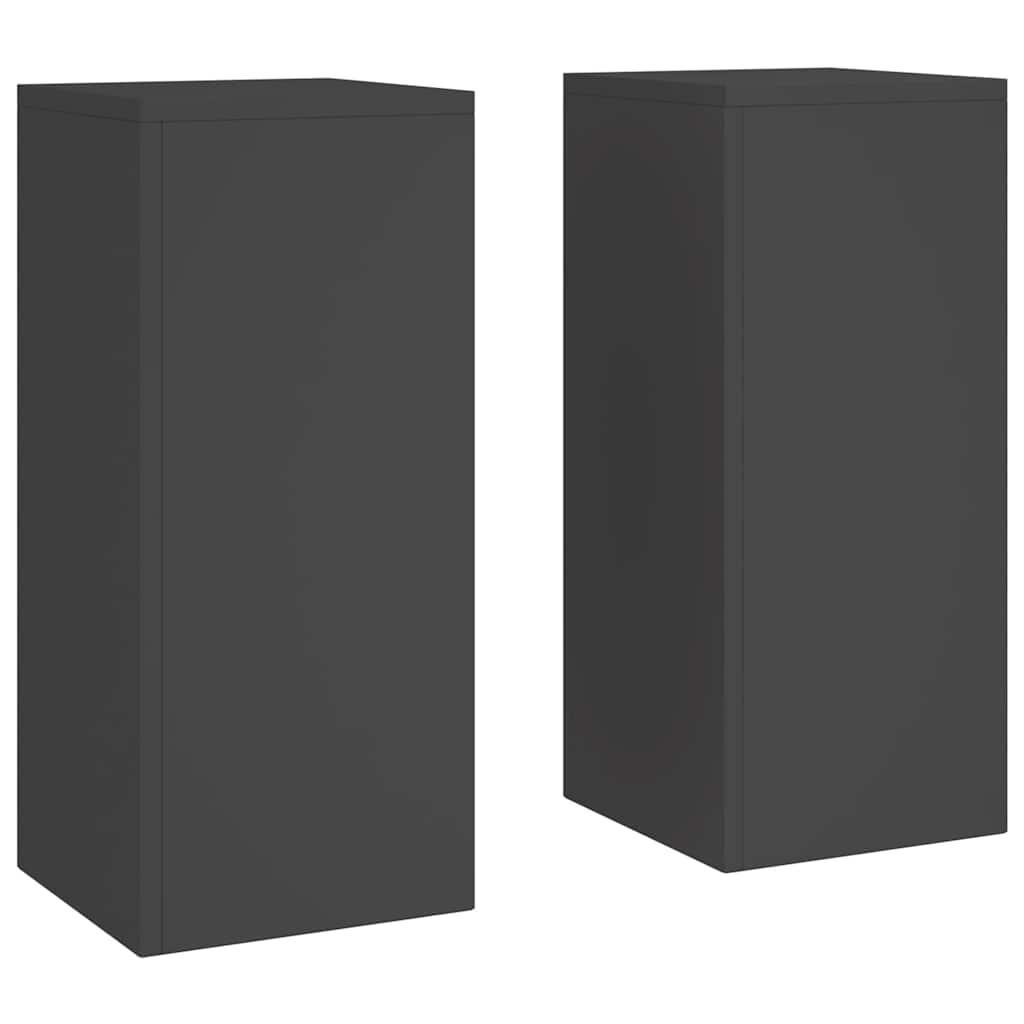 Vidaxl plantenstandaard 2 st zwart 24 x 24 x 55 cm koudgewalst staal