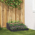 Vidaxl tuin bloempot zwart 90 x 90 x 35 cm koudgewalst staal