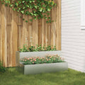 Vidaxl plantenbak zilver 100 x 60 x 45 cm gegalvaniseerd staal