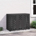 Vidaxl airconditioner hoes zwart 110 x 50 x 80 cm staal