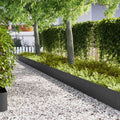 Vidaxl tuinrand 10 st 100 x 0,05 x 30 cm koudgewalst staal zwart