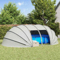 Vidaxl zwembad tent koepel grijs 538 x 440 x 204 cm