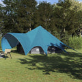 Vidaxl teepee tent met dak blauw en grijs 600 x 600 x 347 cm