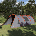Vidaxl tunneltent met dak grijs en oranje 778 x 356 x 210 cm