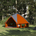 Vidaxl teepee tent met dak grijs en oranje 490 x 410 x 210 cm