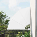 Vidaxl balkon privacy scherm wit 115 x 115 cm polyester